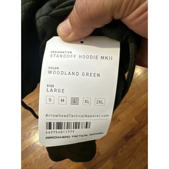 Arrowhead Standoff Concealment Hoodie Mk.II Woodland Green - Men's Large - Picture 5 of 9